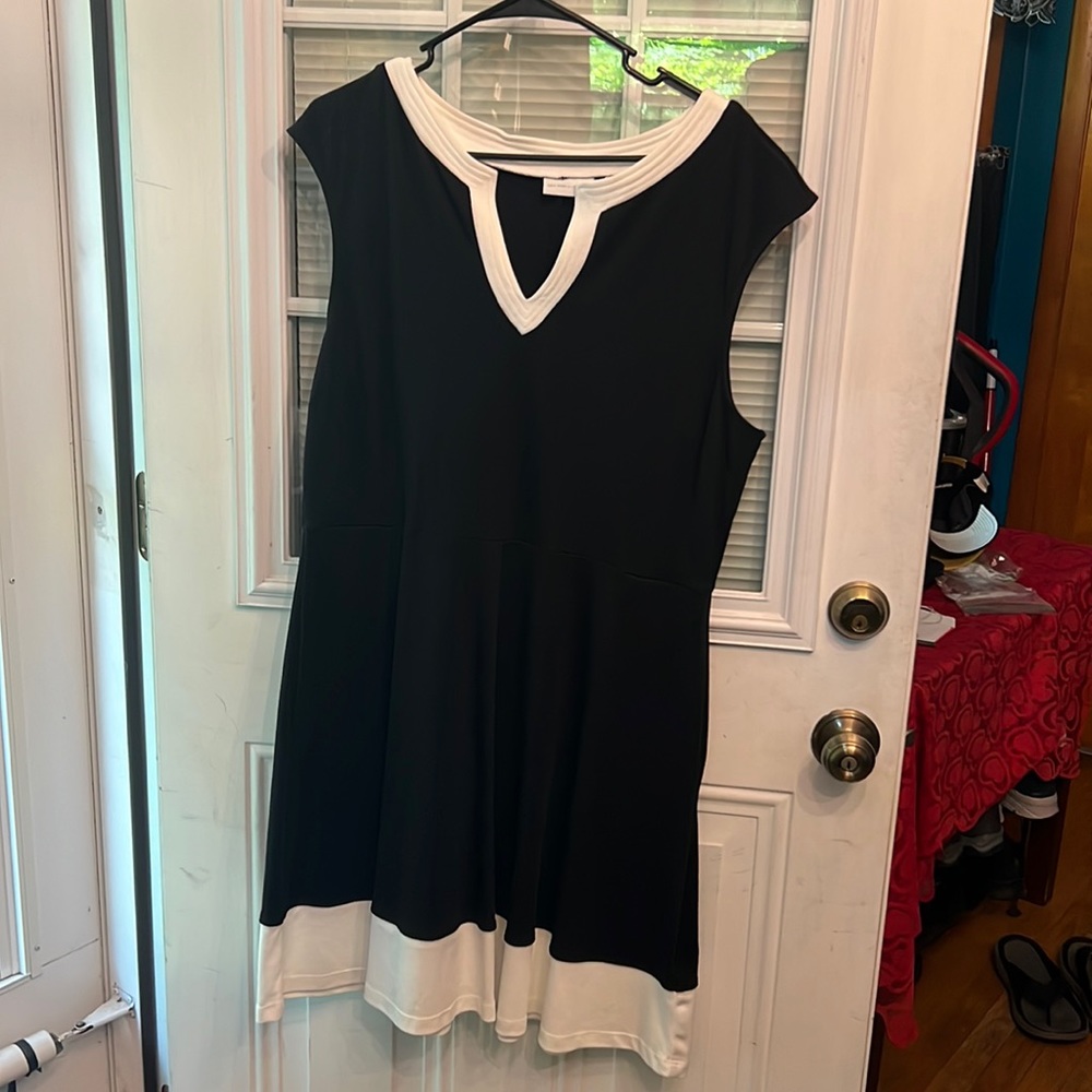 New York and Co. dress, black and white, size XL